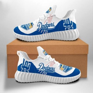 Women's Los Angeles Dodgers Mesh Knit Sneakers/Shoes 001